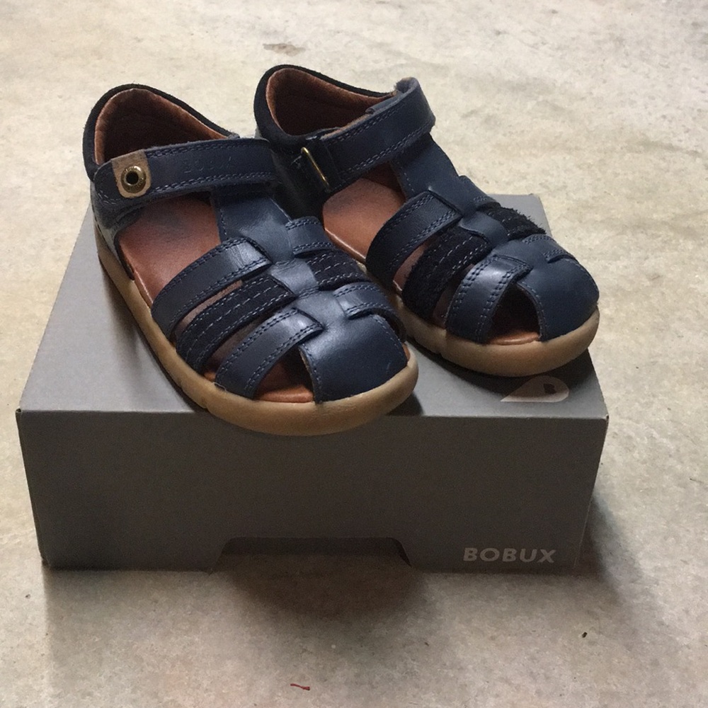 Bobux kids navy blue sandals